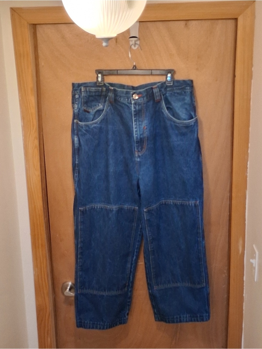 Vintage Y2K Platinum FUBU Multi-Pocket Carpenter Baggy Jean